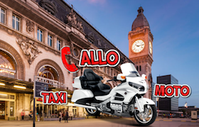 Taxi-moto vers et depuis gare Montparnasse, gare de Lyon, gare du Nord